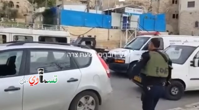 فيديو: إطلاق نار نحو مركبة للمستوطنين قرب الحرم الابراهيمي